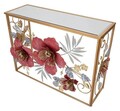 Consola Lovi, Mauro Ferretti,  108 x 36.8 x 80 cm, fier/MDF/sticla, multicolor