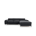 Coltar extensibil dreapta 3 locuri ELTAP, RT-06NU, Grayson, 278x205x92 cm, lemn/poliester, gri inchis