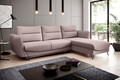 Coltar extensibil dreapta 3 locuri ELTAP, RT-101GO, Silva, 276x201x100 cm, lemn/poliester, roz deschis
