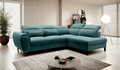 Coltar extensibil dreapta 4 locuri ELTAP, RT-38VE, Noble, 255x201x100 cm, lemn/poliester, verde