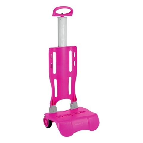 Troler pliabil pentru rucsac, safta, 30 x 23 x 85 cm, polipropilena, fucsia