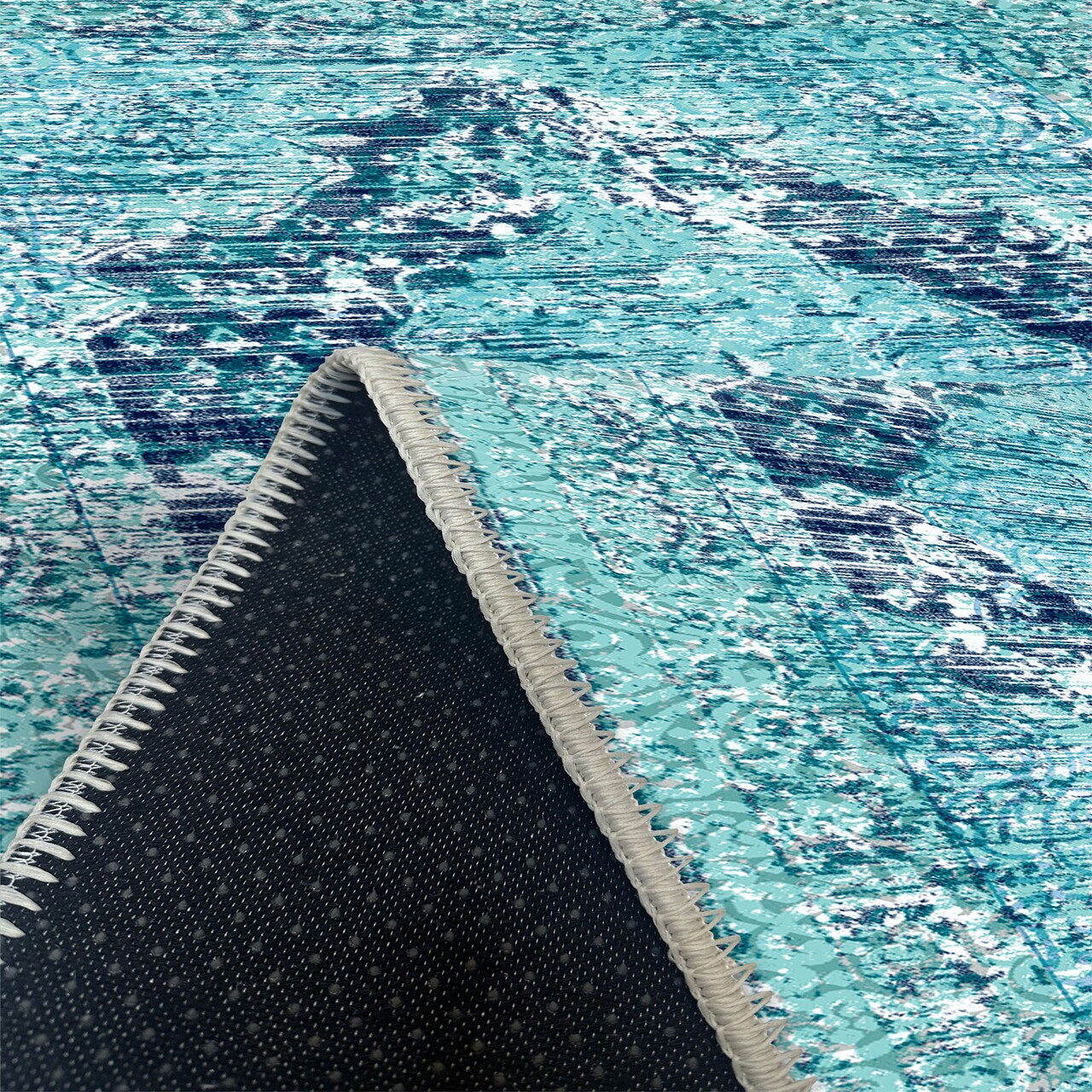 Covor, Woobtny0215, 160x250 cm, Albastru — imaginea 3