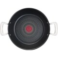 Cratita adanca cu capac, Tefal, Unlimited, 26 cm Ø, aluminiu/titan/sticla