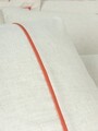 Lenjerie de pat dubla, Banded - Orange, Cotton Box, 85% bumbac / 15% in