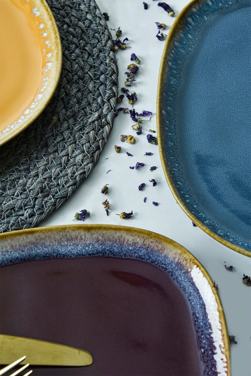 Set platouri servire, Hermia, 275KRM2213, Antibacterian, Multicolor - imagine 4