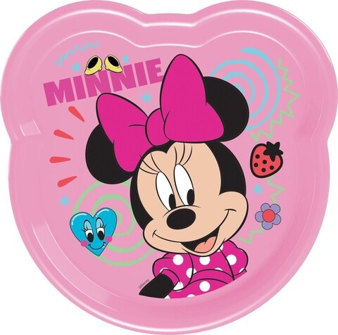 Farfurie intinsa minnie, disney, 16x15 cm, plastic, multicolor