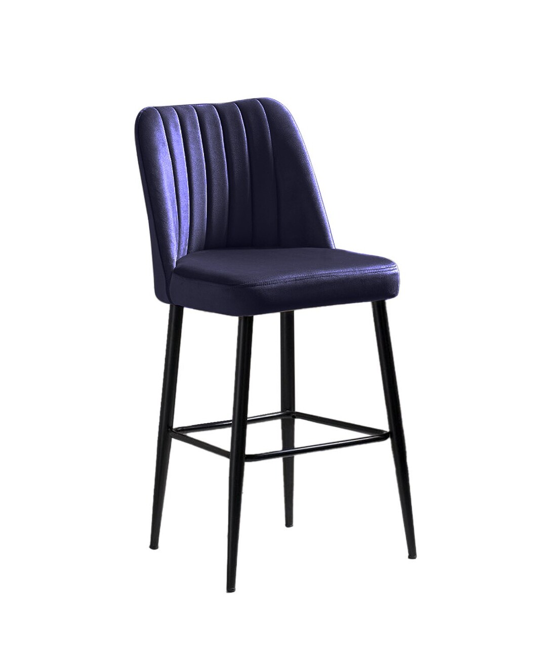 Set scaun de bar (2 bucăți), Beckley, Vento, PAL, Sax Albastru / Negru
