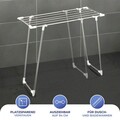 Uscator de rufe pliabil, Maximex, Space Saver, 79x39x94 cm, inox/polipropilena, argintiu mat