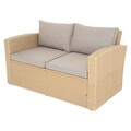 Set mobilier pentru gradina/terasa, Rocco, 5 piese, natur/bej