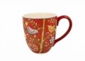 Cana Jumbo Kurpie, Duo, 810 ml, ceramica, multicolor
