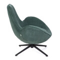 Fotoliu Lunaire, Homla, 86x76x87 cm, metal/catifea din poliester, verde