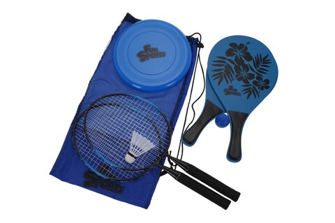 Set palete de badminton si ping pong, 7 piese, polipropilena, albastru Excellent Houseware imagine noua 2022