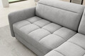 Coltar extensibil dreapta 3 locuri ELTAP, RT-03NU, Barea, 208x160x100 cm, lemn/poliester, gri deschis