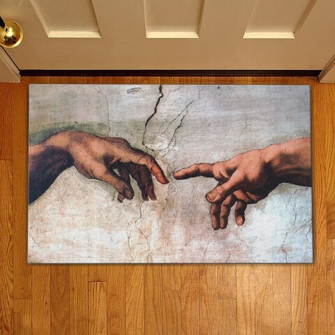 Covoras de intrare hands, casberg, 38x58 cm, poliester,