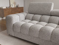 Coltar extensibil dreapta 3 locuri ELTAP, RT-20PEL, Felro, 285x181x93 cm, lemn/poliester, gri