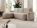 Coltar extensibil stanga 4 locuri ELTAP, Aurumm, 285x180x92 cm, lemn/poliester, bej