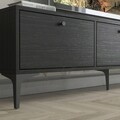 Comoda TV, Wood'n Love, Etna, 160 x 30 x 49 cm, pal/metal, negru