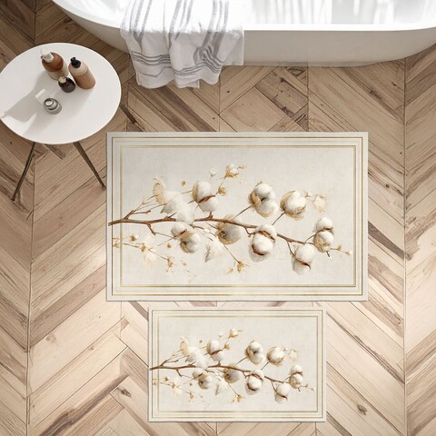 Set covorase de baie, L'essentiel Maison, Asr02, Bej