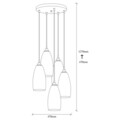 Candelabru, Opviq, Smoked - 042, E27, 60 W, metal/sticla