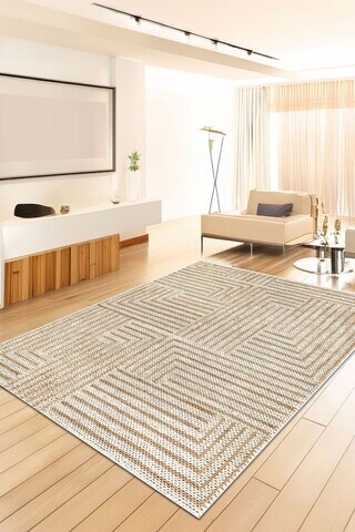 Covor, CLR-DC-7294-309, 100x150 cm, Poliester, Bej