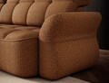Coltar extensibil stanga 3 locuri ELTAP, Beneth, 301x185x115 cm, lemn/poliester, mustar