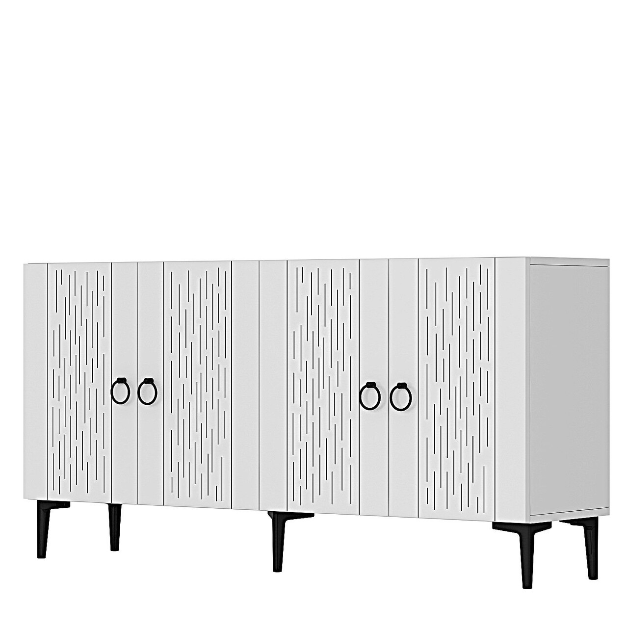 Consola, Hanah Home, Rain 150, 150x75x32 cm, PAL , Alb - view 4