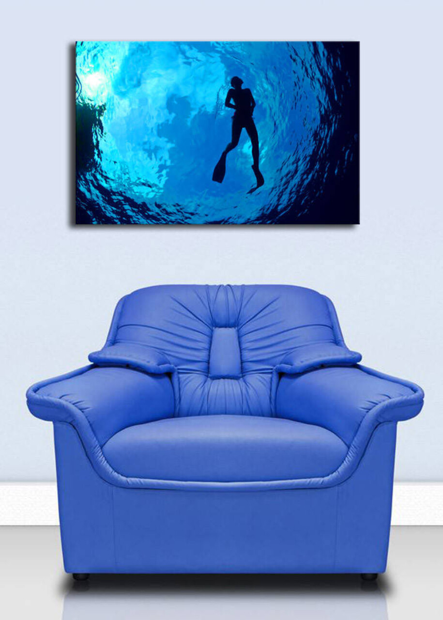 Tablou decorativ cu lumina LED, 4570DACT-6, Dimensiune: 45 x 70 cm, Multicolor - view 2