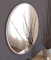 Oglinda decorativa, Siam, Iuydu, 60x60x2.2 cm, MDF , Alb