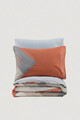 Lenjerie de pat dubla Super King (FR), Joseph - Blue, Cotton Box, Bumbac Ranforce