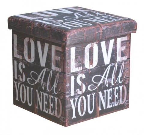 Taburet pliabil love, heinner home, 38x38x37.5 cm, pvc, multicolor