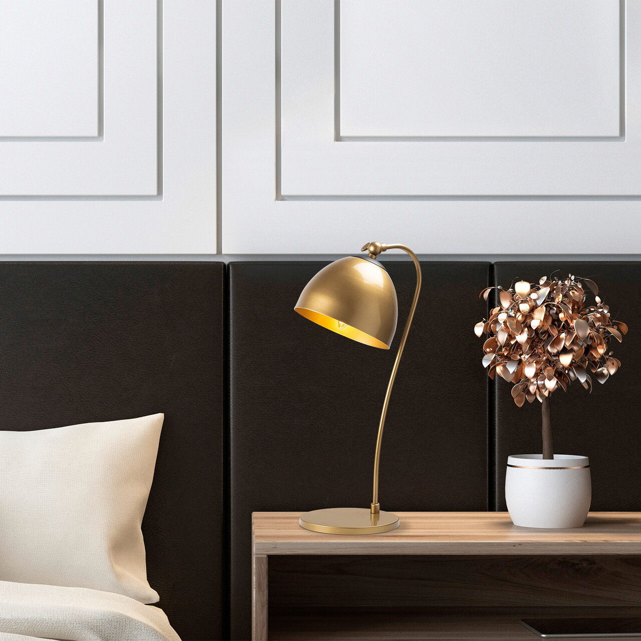 Lampa de masa, Fulgor, 942FLG1826, Metal, Auriu - 1 | YEO