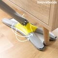 Mop cu burete din fibre cu stoarcere tip X, Twop InnovaGoods,  rotatie de 360°, 142 cm