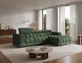 Coltar extensibil dreapta 3 locuri ELTAP, RT-35AMO, Felro, 285x181x93 cm, lemn/poliester, verde inchis