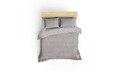 Lenjerie de pat dubla, Kraliçe - Mink, EnLora Home, 65% bumbac/35% poliester