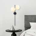 Aplica de perete, Fulgor, 942FLG2149, Metal, Negru / Crem