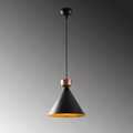 Lustra, Tatum, 584TTM1134, Metal, Negru/Cupru