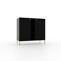 Comoda ADRK, Tili 2D 3P, 100.2x40.8x95 cm, PAL laminat, negru