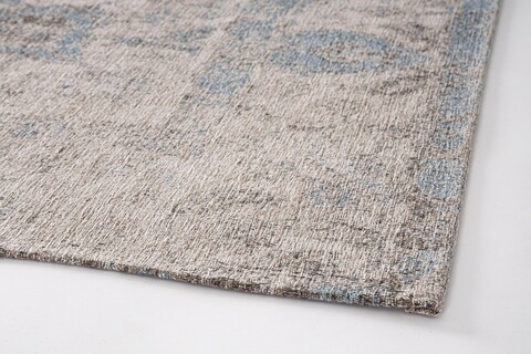 Covor Chrea, Bizzotto, 200 x 290 cm, tesatura Chenille/policoton, verso din latex, albastru
