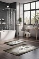 Set covorase de baie, Cartwright, CT-5126, Poliester, Multicolor