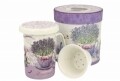 Cana cu infuzor Passion, Duo, 320 ml, portelan, mov