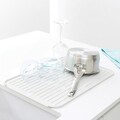 Scurgator vase, Brabantia, SinkSide, 32.5x43.8x0.9 cm, silicon, gri deschis
