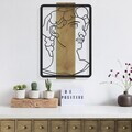 Decoratiune de perete, Aether, Cadru: Lemn (Grosime: 2 cm), Verde/Negru