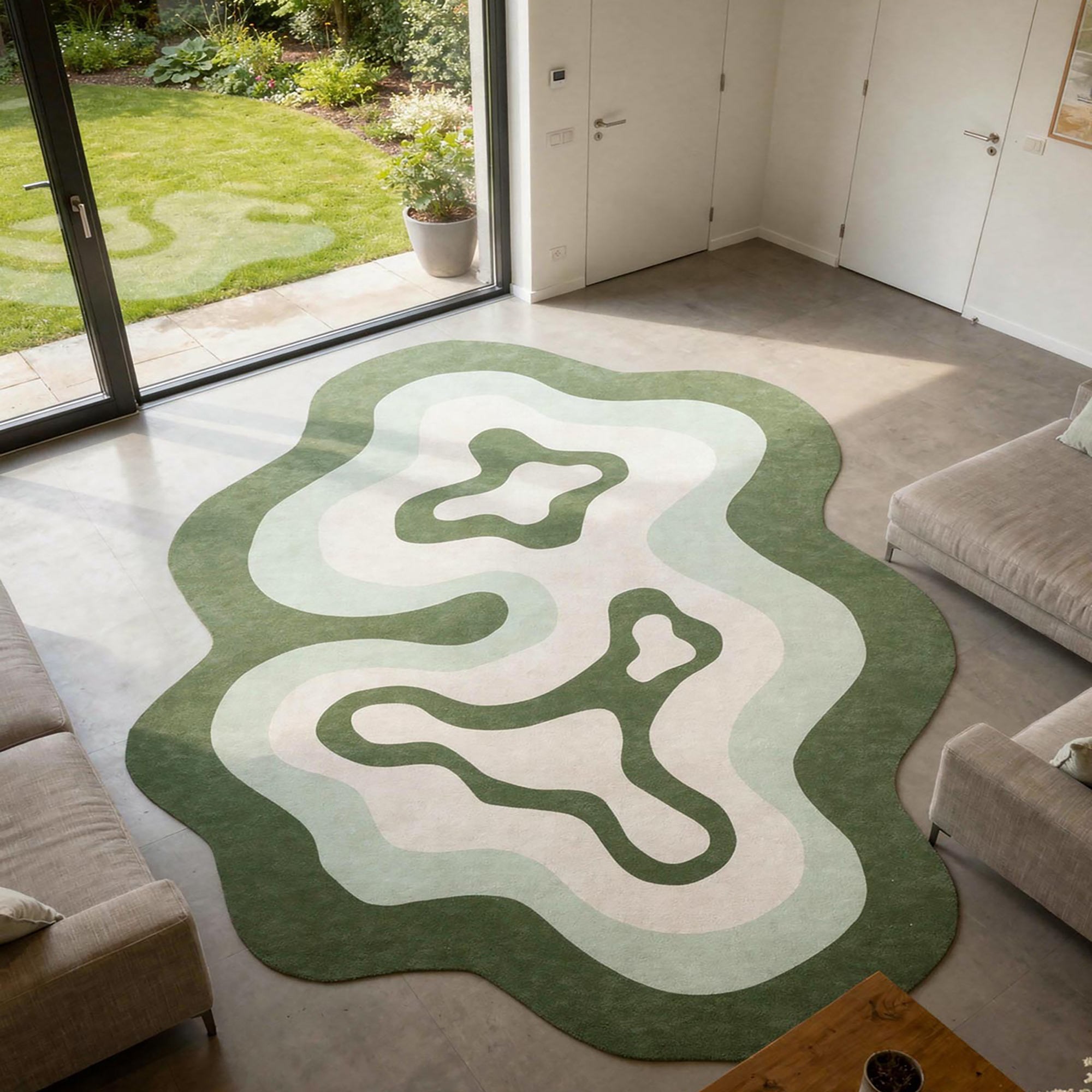 Covor, Fr374, 100x200 cm, Verde