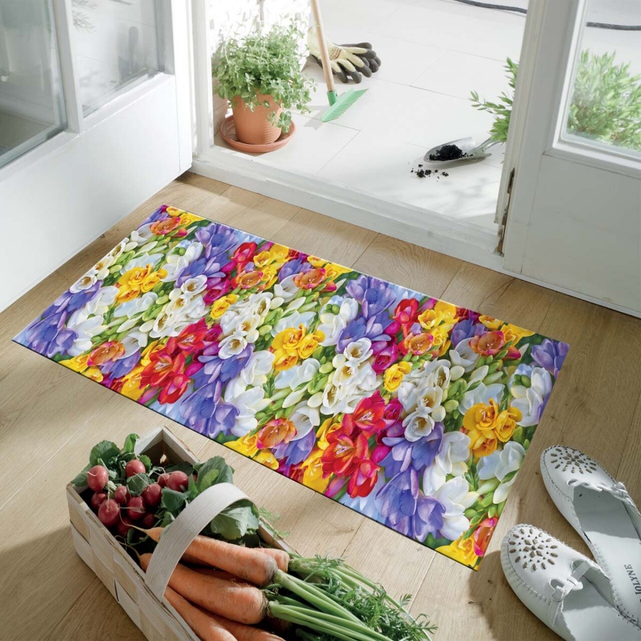 Covor Rezistent Webtappeti Crocus 58 X 140 Cm, Multicolor