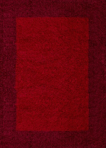 Covor shaggy louis border, decorino, 80x150 cm, polipropilena, rosu