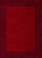 Covor Shaggy Louis Border, Decorino, 80x150 cm, polipropilena, rosu