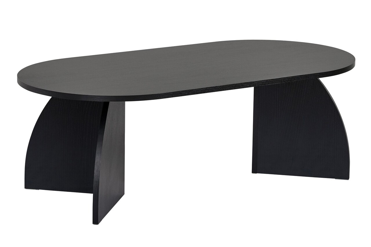 Masuta de cafea, Nordure, Melina, 120x40x60 cm, Negru - imagine 6