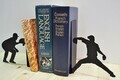Opritor de carti, RT-MET-BOOKEND-003, Dimensiune: 21 x 8,2 x 19 cm (1 bucată), Negru