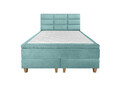 Pat matrimonial, Stockholm, Harmony E, 180x200 cm, saltea tip Pocket, topper memory, Mint