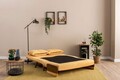 Canapea extensibilă cu 2 locuri, Futon, 859FTN2720, Metal , Galben mustar